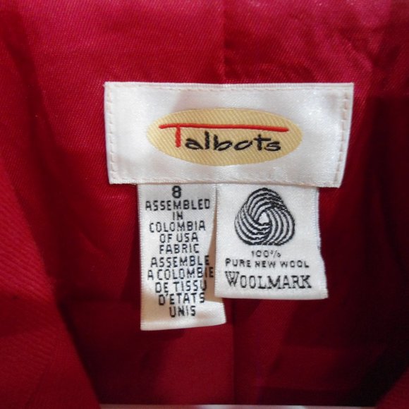 Talbots Red Blazer Single Button for Business Career Size 8 - Picture 3 of 12